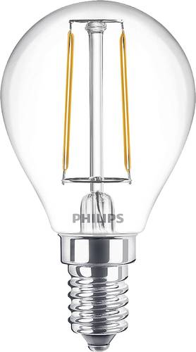 Philips Lighting 77755500 LED EEK E (A – G) E14 Tropfenform 2W = 25W Warmweiß (Ø x L) 4.5cm x 8cm