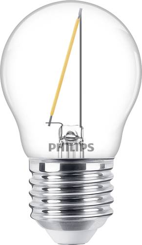 Philips Lighting 76425800 LED EEK F (A – G) E27 Tropfenform 1.4W = 15W Warmweiß (Ø x L) 4.5cm x 7.