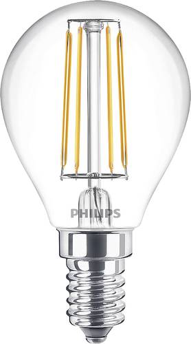 Philips Lighting 76315200 LED EEK F (A – G) E14 Tropfenform 4.3W = 40W Warmweiß (Ø x L) 4.5cm x 8.