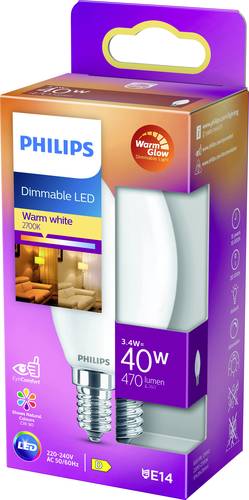 Philips Lighting 871951432429900 LED EEK D (A – G) E14 Kerzenform 3.4W = 40W Warmweiß (Ø x L) 35mm