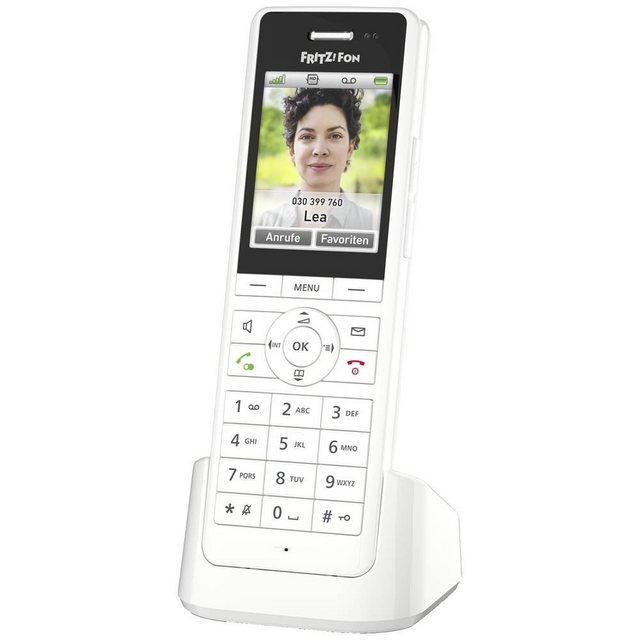 AVM DECT-Mobilteil Schnurloses Mobilteil (Headsetanschluss, Anrufbeantworter, Babyphone, Freisprechen)