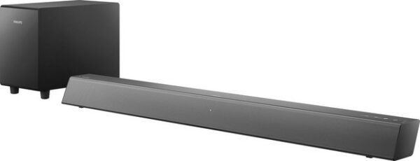 Mehr hören. Mehr lieben. Diese Soundbar und der kabellose Subwoofer sorgen für optimale Audioqualität Ihres Fernsehers und bieten klaren Sound und tiefere Bässe. Über Bluetooth