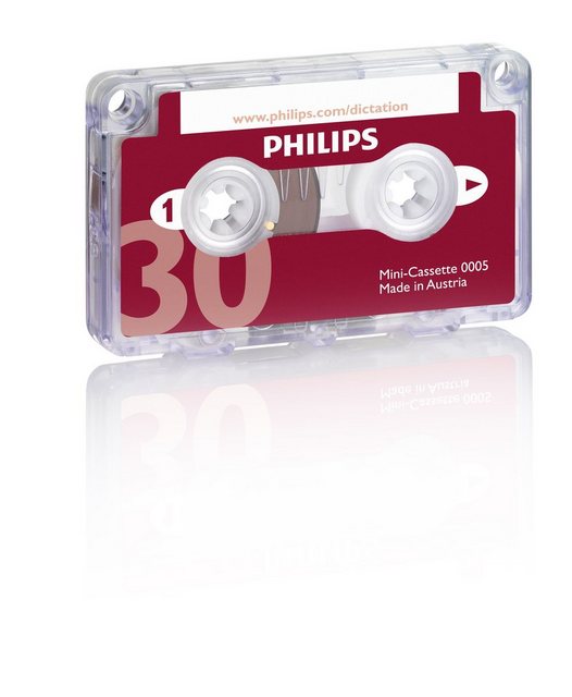 Philips Mini-Cassette für langjähriges aufnehmen