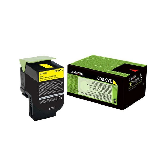 Lexmark Tonerpatrone 802XYE Toner gelb