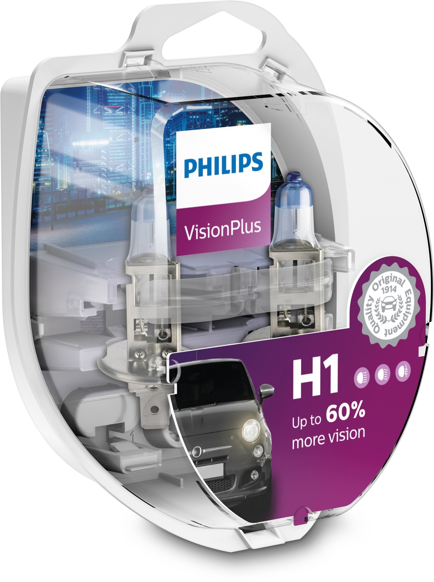 PHILIPS Glühlampe, Fernscheinwerfer VisionPlus (12258VPS2)