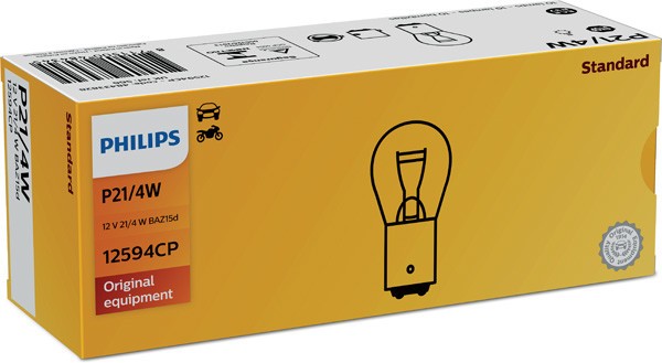 PHILIPS Glühlampe, Brems-/Schlusslicht Nebelschlussleuchte Nebel-/Schlusslicht Schlussleuchte Bremsleuchte Glühlampe 12V