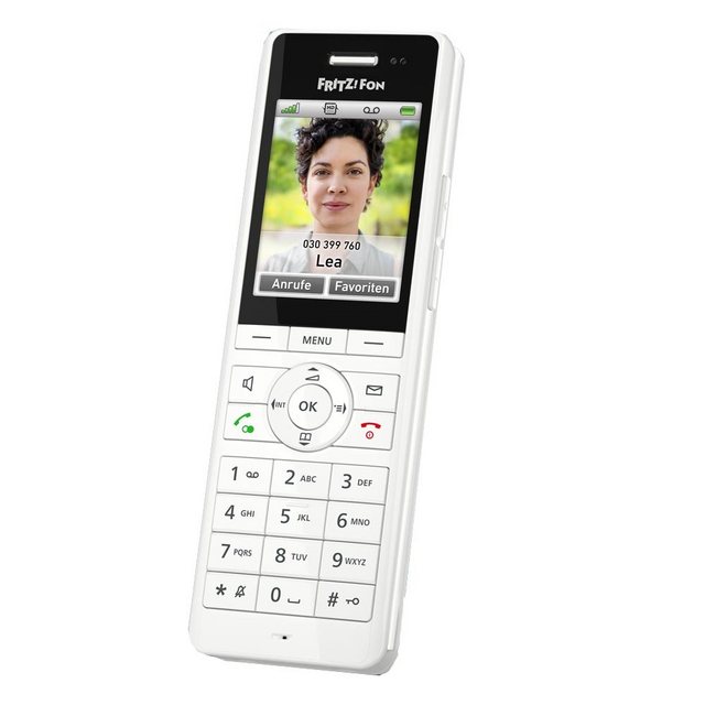 AVM FRITZ!Fon X6 weiß DECT-Schnurlostelefon Festnetztelefon