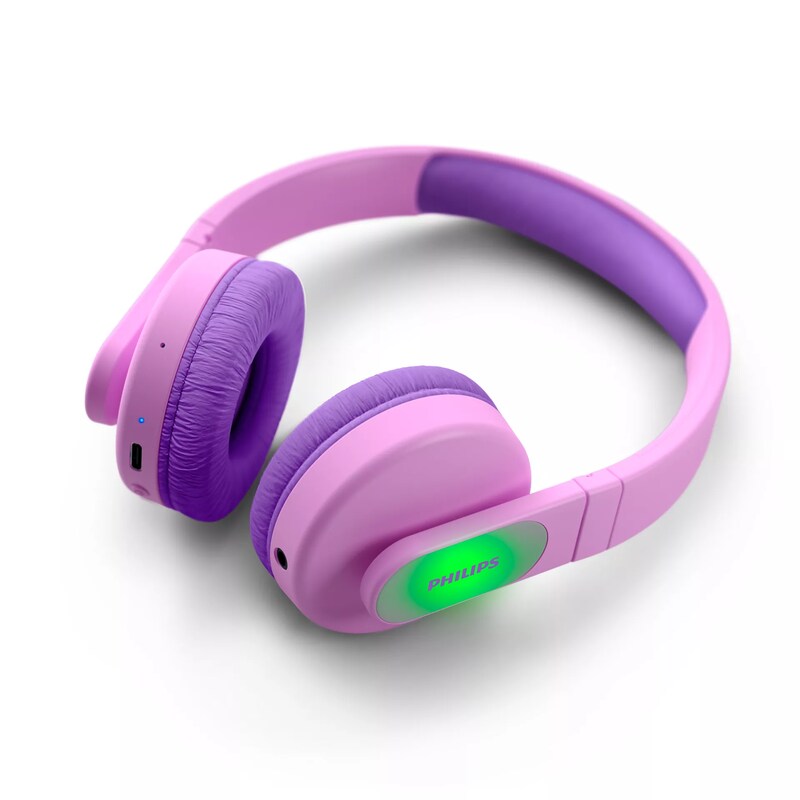 Philips TAK4206PK/00 Wireless On Ear Kopfhörer für Kinder faltbar – Pink