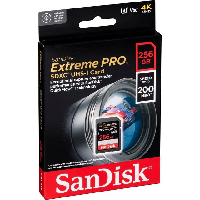 Produktbeschreibung Die SanDisk Extreme Pro SD-Karte bietet Profi-Fotografen und Videografen die Geschwindigkeit