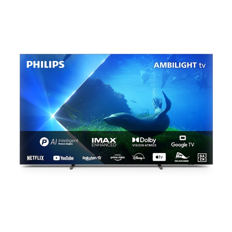 Philips 55OLED808 138cm 55″ 4K OLED 120 Hz Ambilight Google Smart TV Fernseher