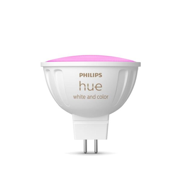 • Austauschtype: LED-Lampe / Sockel: GU5.3 / Lichtfarbe: RGBW • Energieeffizienzklasse: G • Amazon Alexa - Apple HomeKit - Google Home - Philips Hue • Lichtstr.: 400lm b. 2700K • N/A