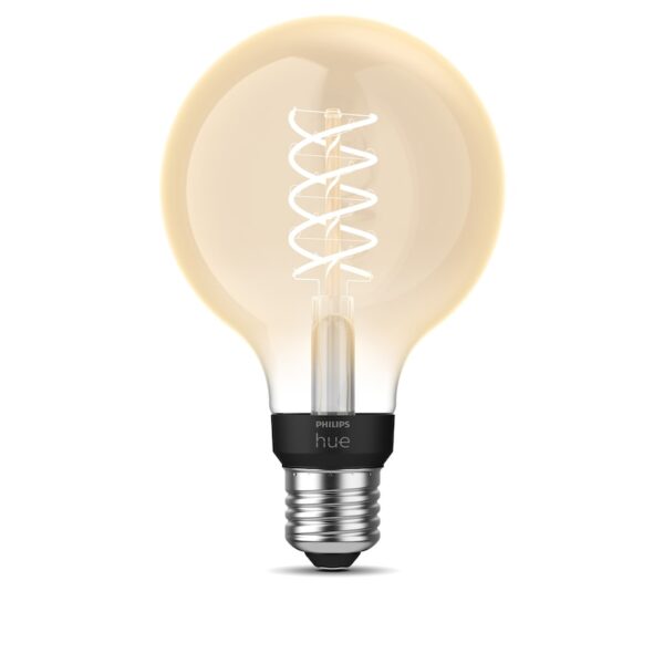 • Austauschtype: LED-Lampe / Sockel: E27 / Lichtfarbe: warmweiß • Energieeffizienzklasse: G • Leistung: 7 Watt • Amazon Alexa - Apple HomeKit - Google Home - Philips Hue • Lichtstr.: 580lm b. 2100K