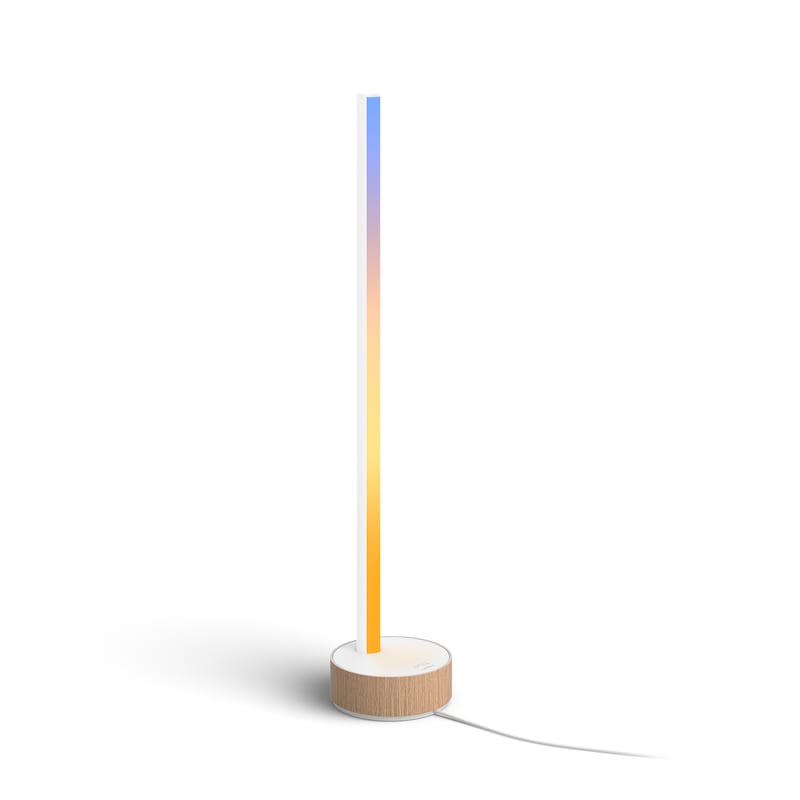 Philips Hue White & Color Ambiance Gradient Signe Tischleuchte Oak