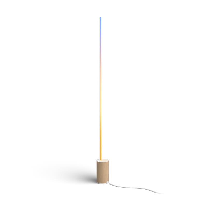 Philips Hue White & Color Ambiance Gradient Signe Stehleuchte Oak