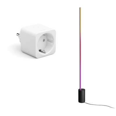 Philips Hue Gradient Signe Stehleuchte schwarz + Smart Plug