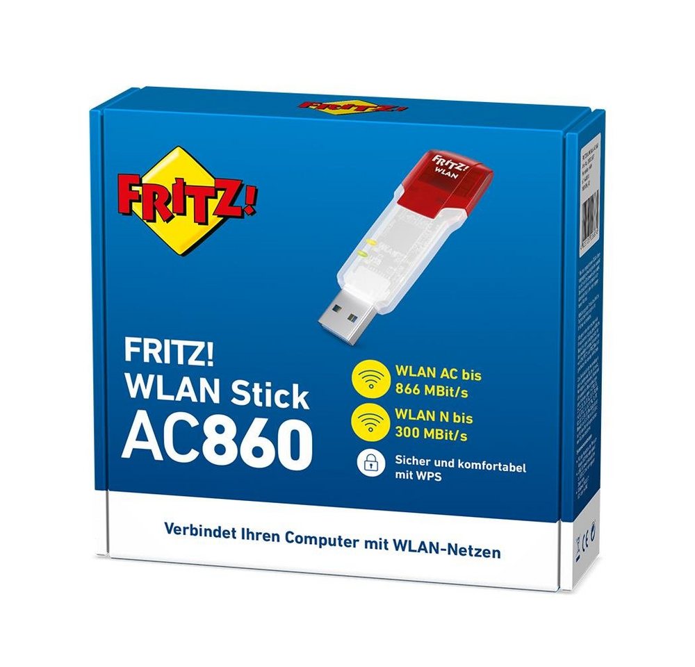 AVM WLAN-Dongle FRITZ!WLAN Stick AC 860, bis 866 MBit/s, WLAN für den USB-Anschluss