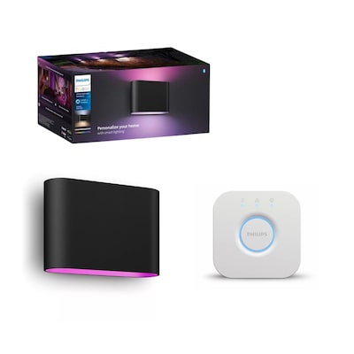 Philips Hue White & Color Ambiance Dymera smarte Wandleuchte + Bridge