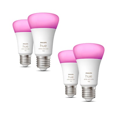 Philips Hue White & Color Ambiance E27 806lm 75W, 4er Pack