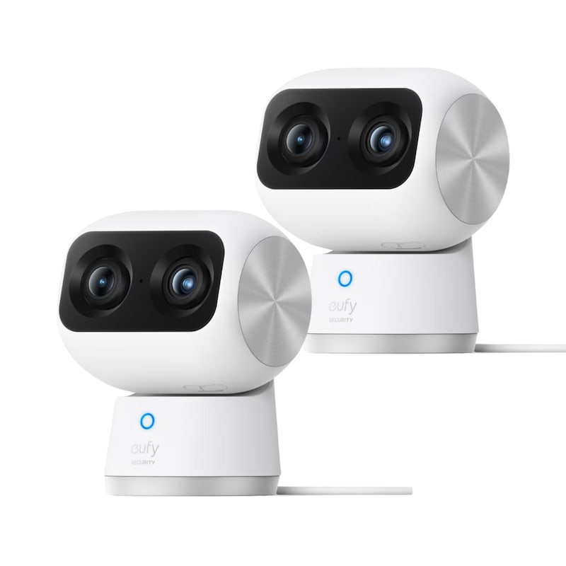 eufy S350 Überwachungskamera 4K 360 Grad Dual-Cam Indoor Nachtsicht • 2er Pack