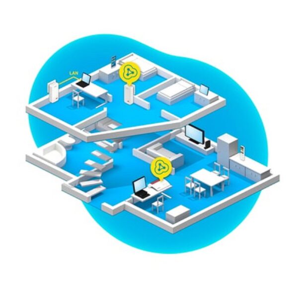 große Reichweite und hohe Datendurchsätze für bandbreitenintensive Anwendungen bei gleichzeitig moderatem Energieverbrauch. Das FRITZ!Powerline 1240 AX WLAN Set macht das Heimnetz fit für anspruchsvolle Anwendungen wie Media-Streaming