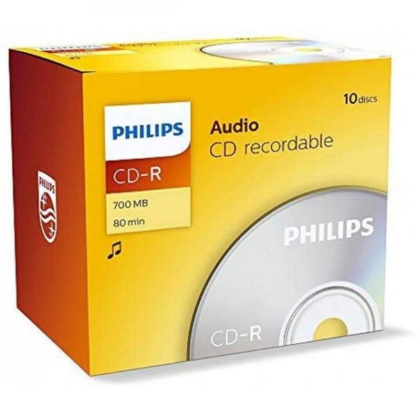 CD-R 80 Min/700 MB Philips Audio in Jewelbox für Standalone Brenner mit Codierung . CD-R für den Einsatz in Audio Rekordern.