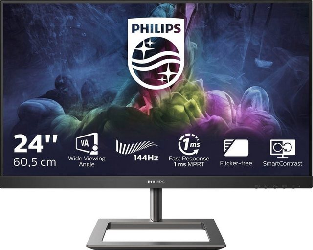 Der Philips E-Line Gaming- Monitor ist ein Allzweckmonitor und ermöglicht störungsfreie Bilder beim spielen. AMD FreeSync und 144 Hz schnelle Bildwiederholungsfrequenz (1 ms) sorgen für ein reibungsloses Unterhaltungserlebnis