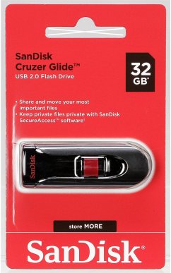 SanDisk Cruzer Glide USB Flash-LaufwerkDas Cruzer Glide USB Flash-Laufwerk ist eine einfache und sichere Option