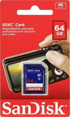 SanDisk SDXC-SpeicherkarteEigenschaften:Ideal zum Aufnehmen und Speichern Ihrer Lieblingsfotos und -videosKompatibel mit Kameras