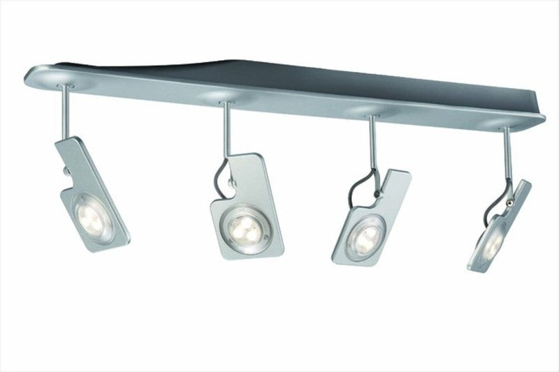 Designerleuchte Hava 4, LED, 4-flammig, Aluminium