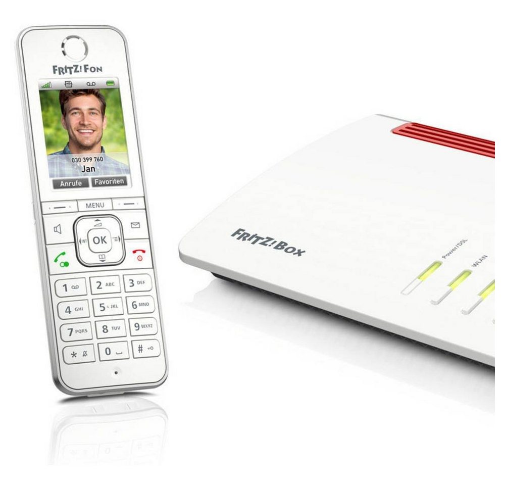 AVM Schnurloses Telefon VoIP Schnurloses Mobilteil (Anrufbeantworter, Babyphone, Freisprechen, PIN Code)