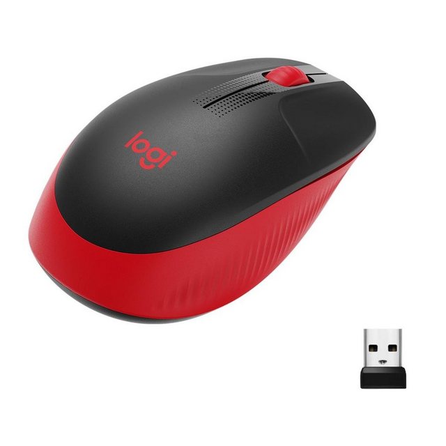 Logitech Logitech Wireless Mouse M190 red retail Netzwerk-Adapter