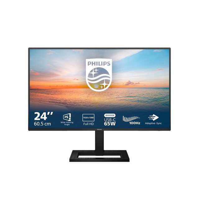 Philips 24E1N1300AE LCD-Monitor (60,5 cm/24 „, 1920 x 1080 px, Full HD, 1 ms Reaktionszeit, 100 Hz, IPS-LCD)