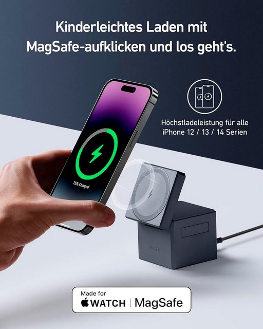 Anker Charger 3-in-1 Cube with MagSafe Smartphone-Ladegerät