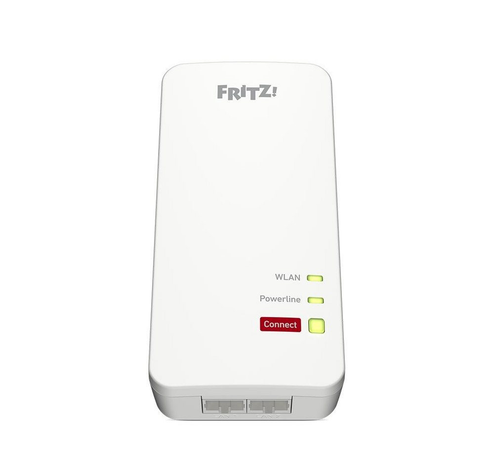 AVM FRITZ!Powerline 1240 AX WLAN Set Netzwerk-Adapter, Gigabit Powerline, Wi-Fi 6, energiesparend, weiß