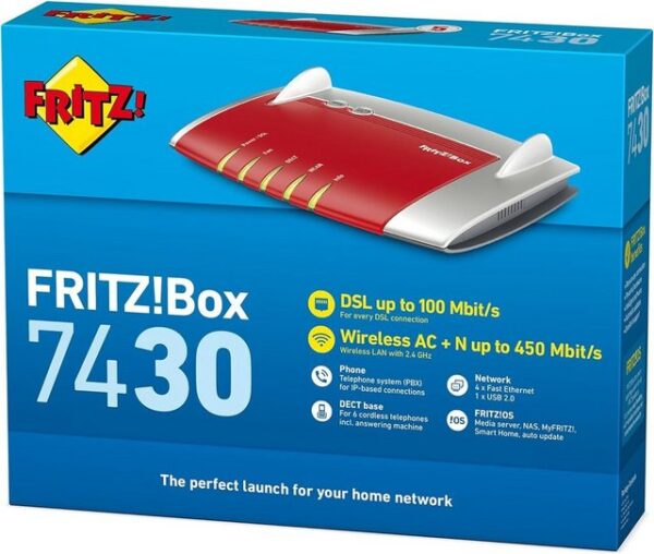 Highlights Mit der FRITZ!Box 7430 bietet AVM den ersten