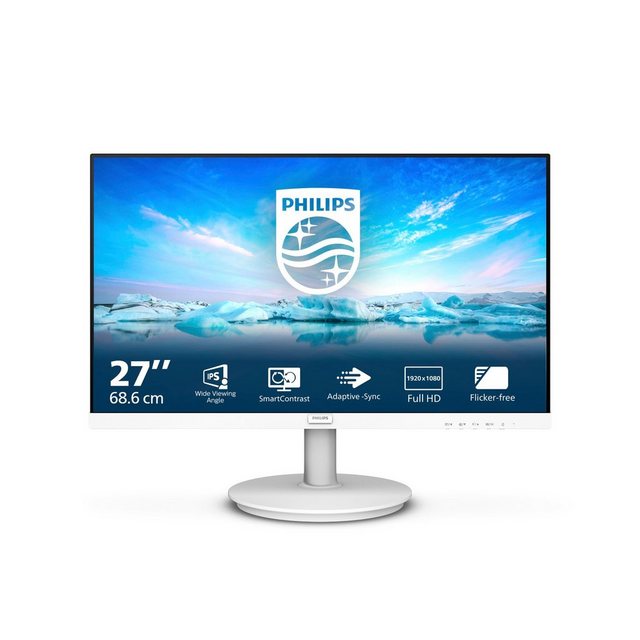 Philips 271V8AW LCD-Monitor (68,6 cm/27 „, 1920 x 1080 px, Full HD, 4 ms Reaktionszeit, 75 Hz, IPS-LCD)