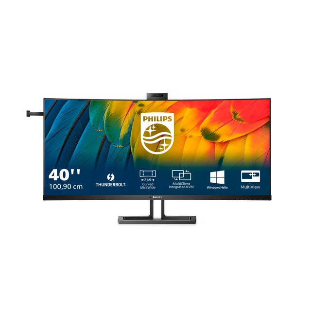 Philips 5K2K UltraWide Thunderbold Business MonitorDer Philips Thunderbolt™ 4 Monitor bietet eine sichere