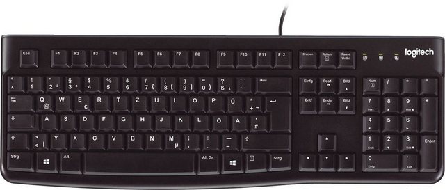 Logitech Straßenbesen Logitech K 120 Keyboard OEM USB black