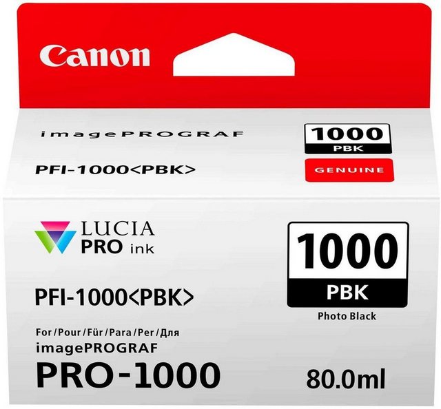 Canon PFI-1000PBK Tinte photo schwarz Nachfülltinte (x)