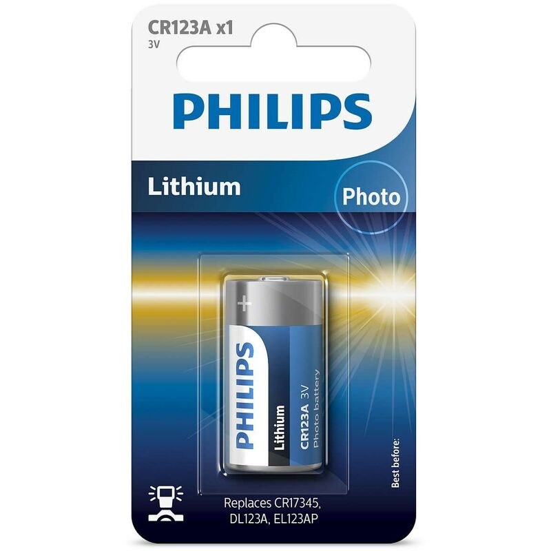 Batterien Philips lithium cr123 3v pack 1