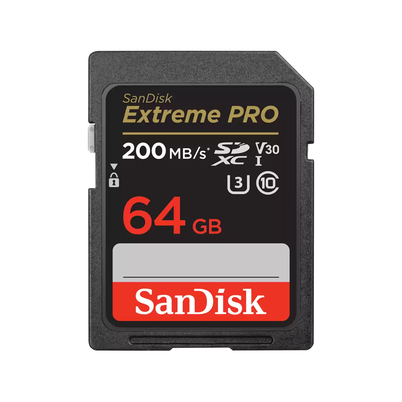 SanDisk Extreme Pro – Flash-Speicherkarte – 64GB – Video Class V30 / UHS-I U3 / Class10 – SDXC UHS-I (SDSDXXU-064G-GN4IN)