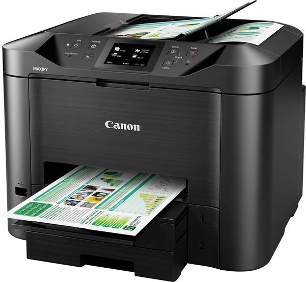 Canon MAXIFY MB5450 Farb Tintenstrahl Multifunktionsdrucker A4 Drucker, Scanner, Kopierer, Fax LAN, WLAN, Duplex, Duplex-ADF