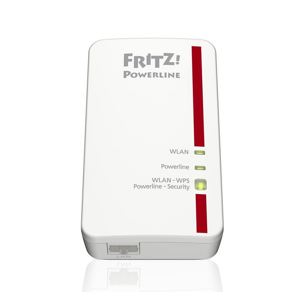 AVM FRITZ!Powerline 1240E/1000E WLAN Set Netzwerk-Adapter, 1,200 MBit/s, WLAN-Access Point, deutschsprachige Version