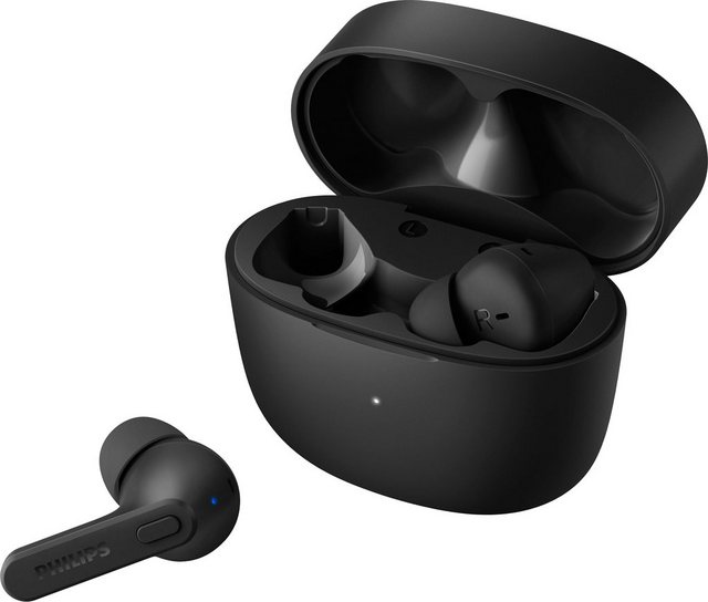 Philips TAT2206 wireless In-Ear-Kopfhörer (Multi-Point-Verbindung, Rauschunterdrückung, True Wireless, integrierte Steuerung für Anrufe und Musik, A2DP Bluetooth, AVRCP Bluetooth, Bluetooth, HSP)