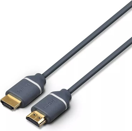 Philips HMDI-Kabel SWV5610G – 1,5 M – HDMI zu HDMI – 4K und UHD 2160p – Grau