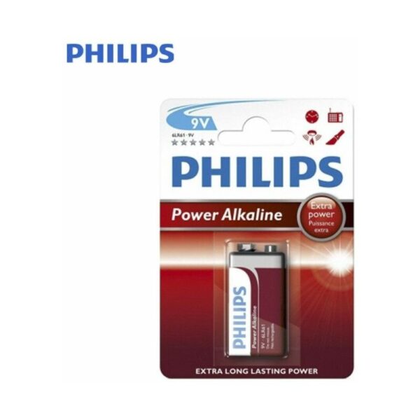 Philips Alkalina 6lr61 9V Batterie (Blister 1 Batterien)