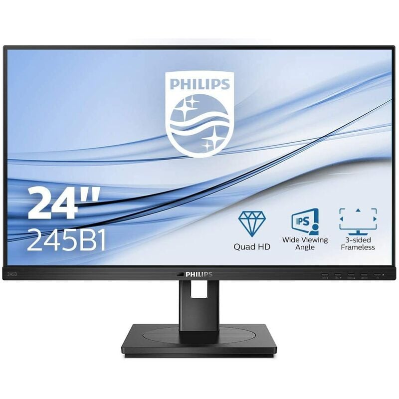 Philips B-Line 245B1/00 60,45cm (23,8′) 2560×1440 ips hdmi/dvi/dp 4ms USB-Hub (245B1/00) – AOC