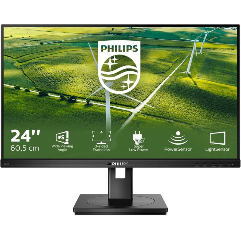 242B1G/00 LED-Display 60,5 cm (23,8 Zoll) 1920 x 1080 Pixel Full hd Schwarz – Philips