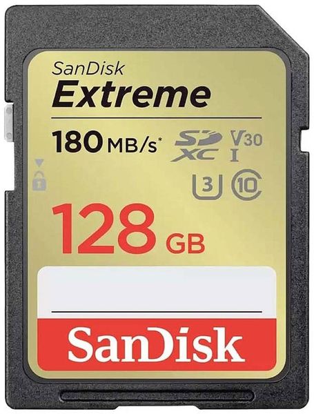 SanDisk Extreme PLUS SDXC-Karte 128GB UHS-Class 3stoßsicher, Wasserdicht