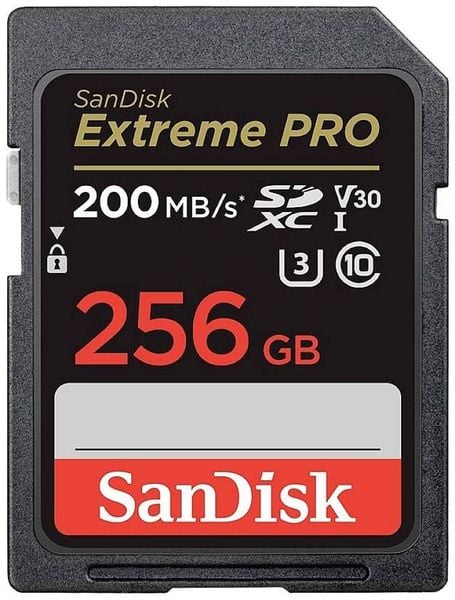 SanDisk Extreme PRO SDXC-Karte 256 GB Class 10 UHS-I stoßsicher, Wasserdicht